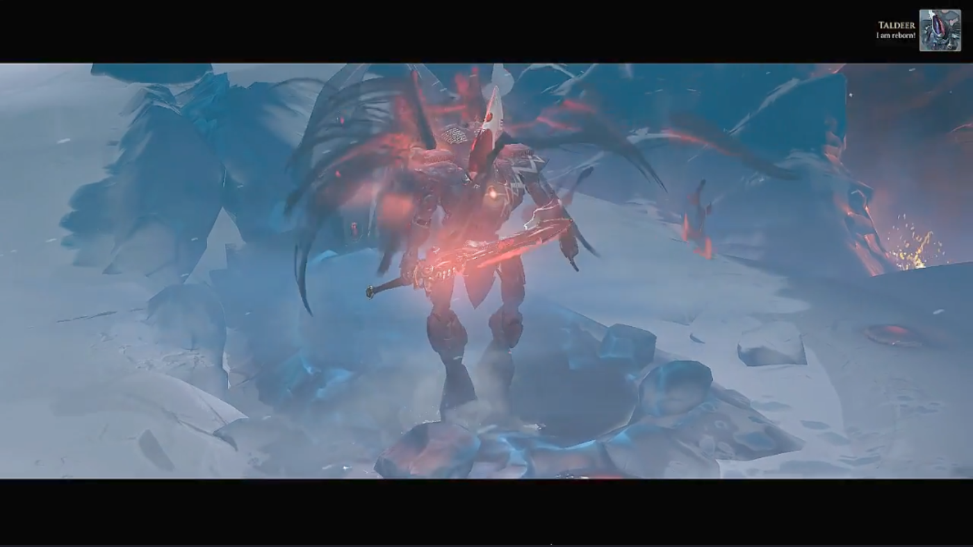 The cutscene in which the Eldar wakes up is very cool.  Our Lead Animator storyboarded it out and provided the custom animation of the Wraithknight, but ultimately I was responsible for hooking it up in game along with camera angles, timing, etc.